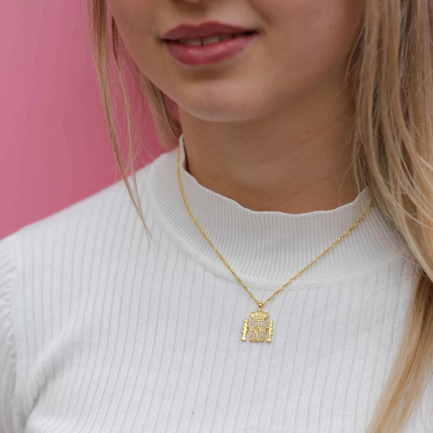 Collar con bandera española | Mujer