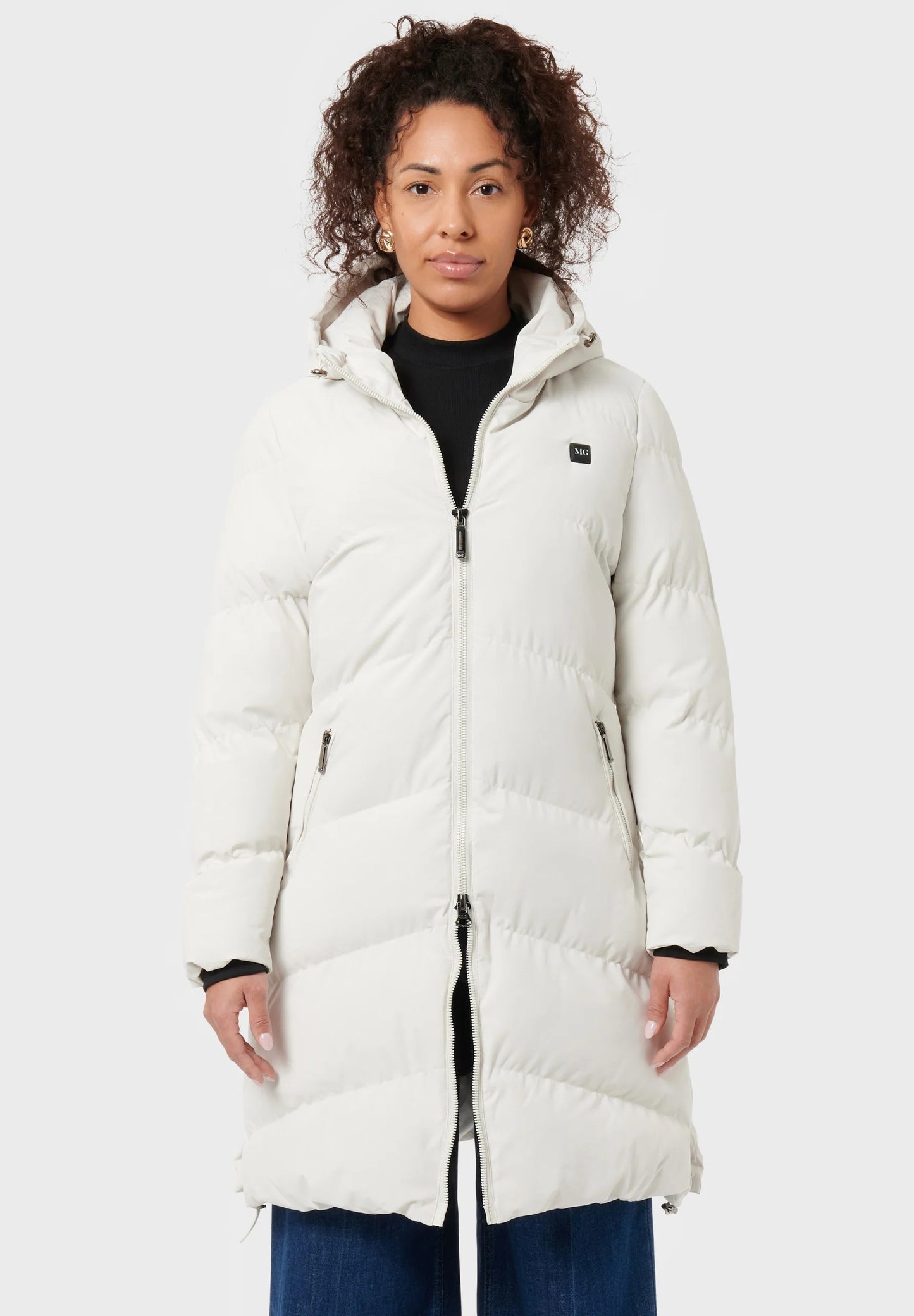 Chaqueta calefactable Monte larga beige