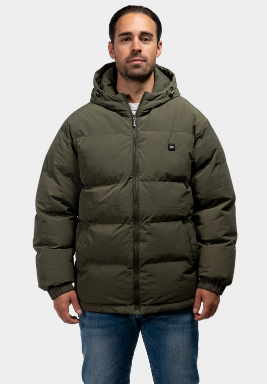 Chaqueta calefactable Monte para hombre color verde oliva