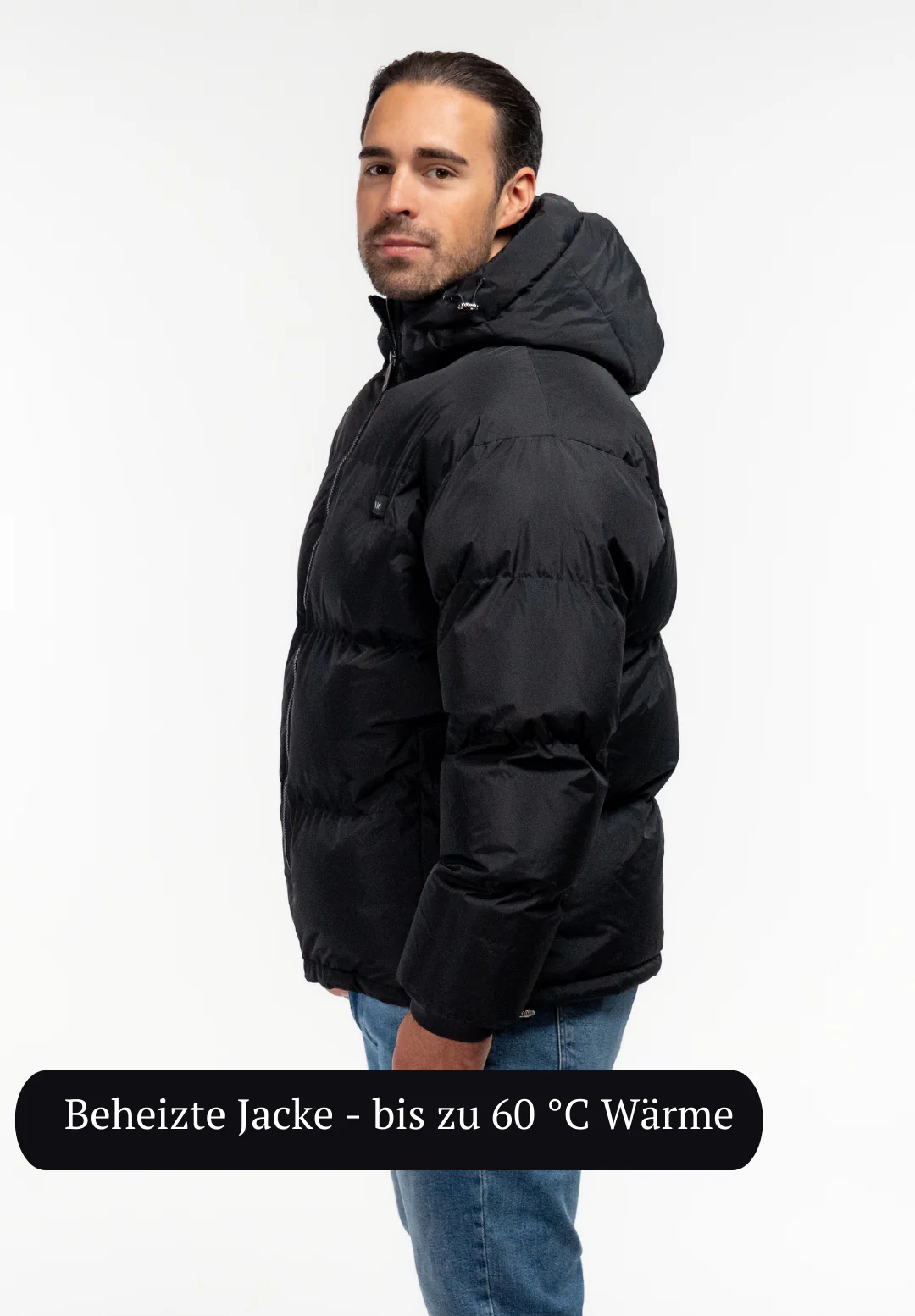 Chaqueta térmica Monte para hombre color negro