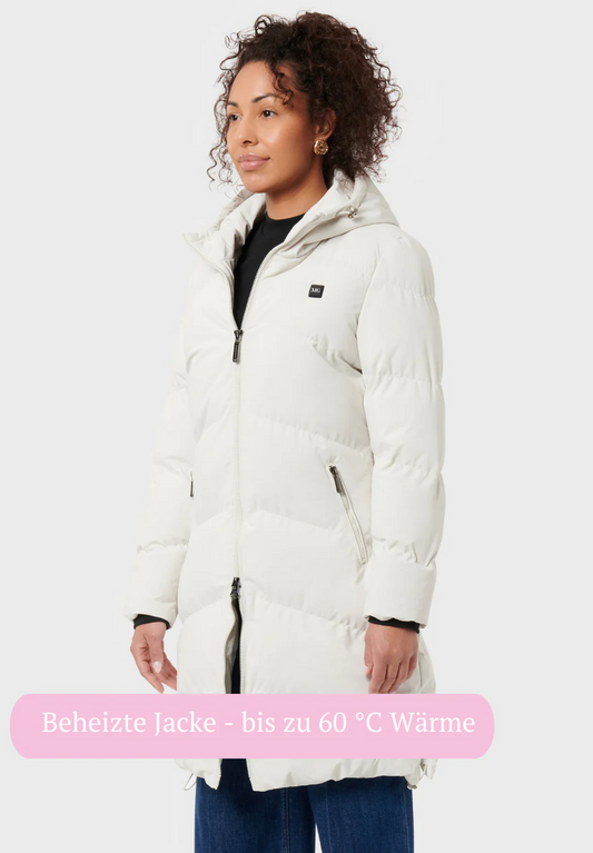 Chaqueta calefactable Monte larga beige