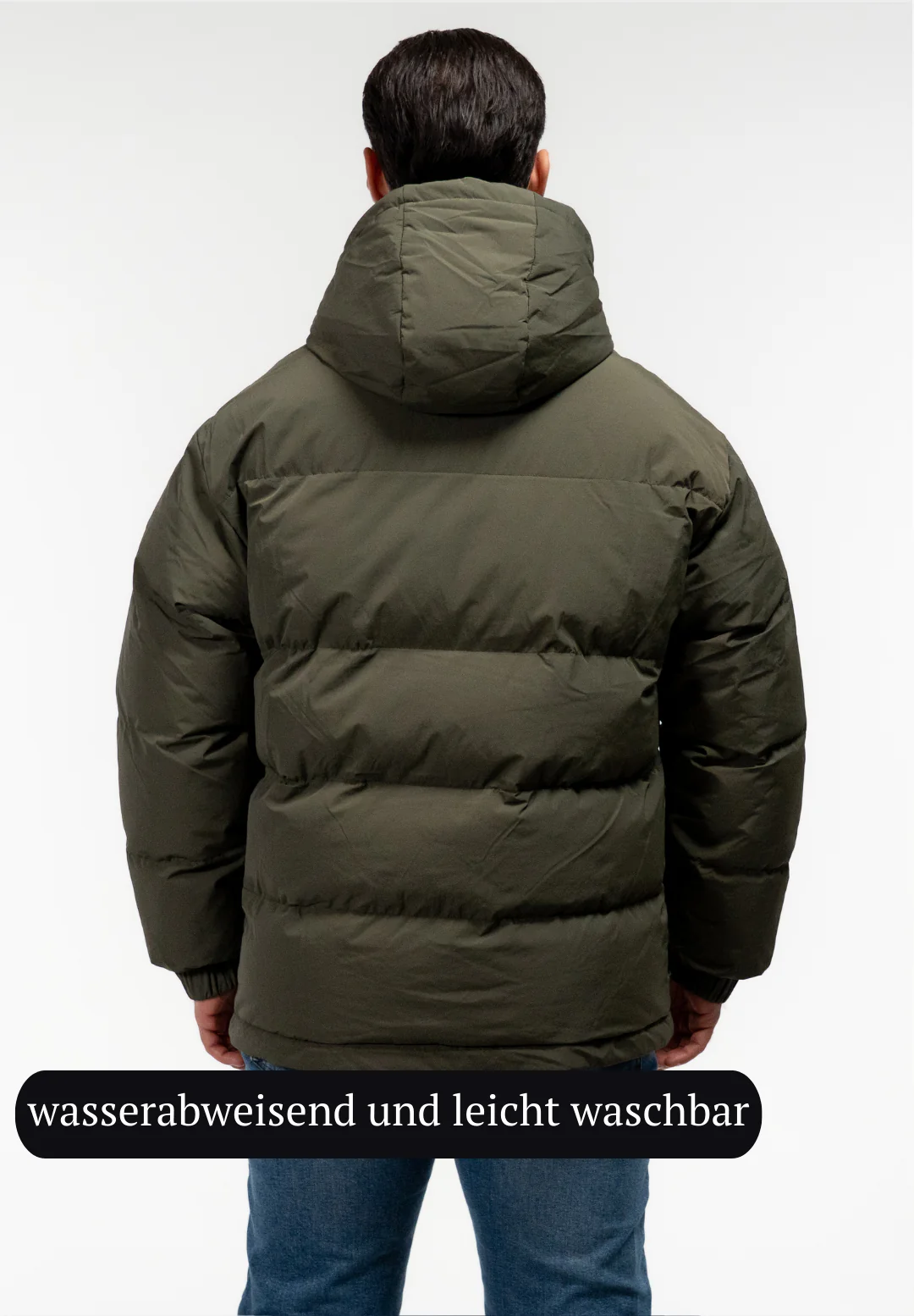 Chaqueta calefactable Monte para hombre color verde oliva