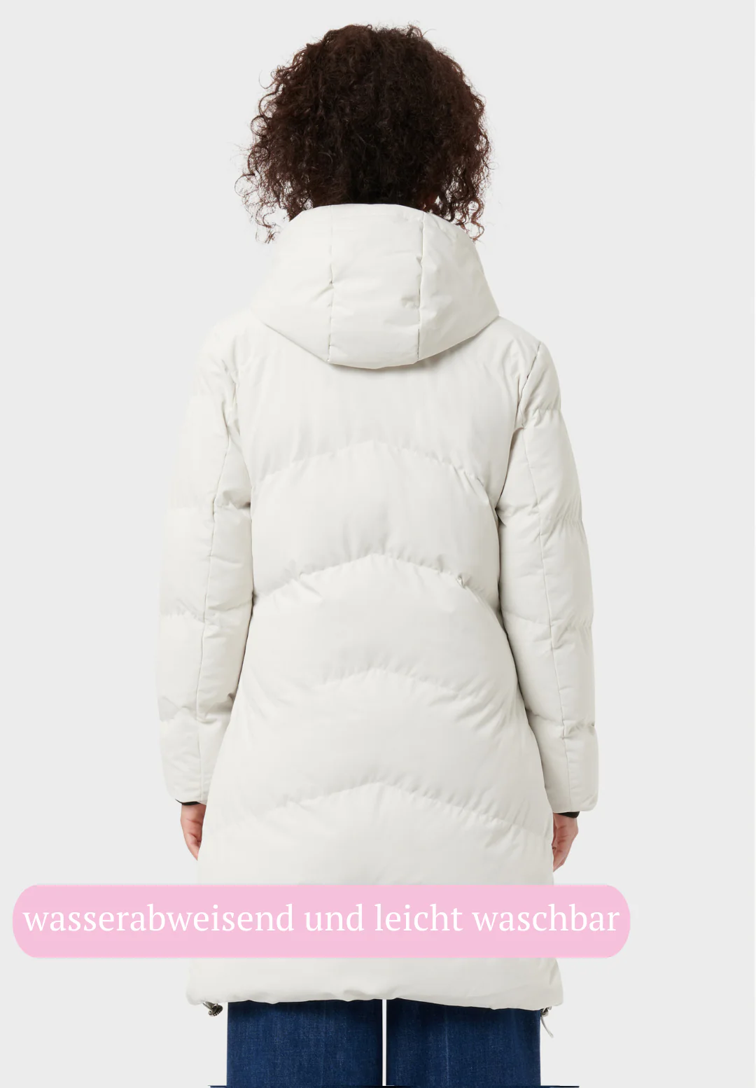 Chaqueta calefactable Monte larga beige