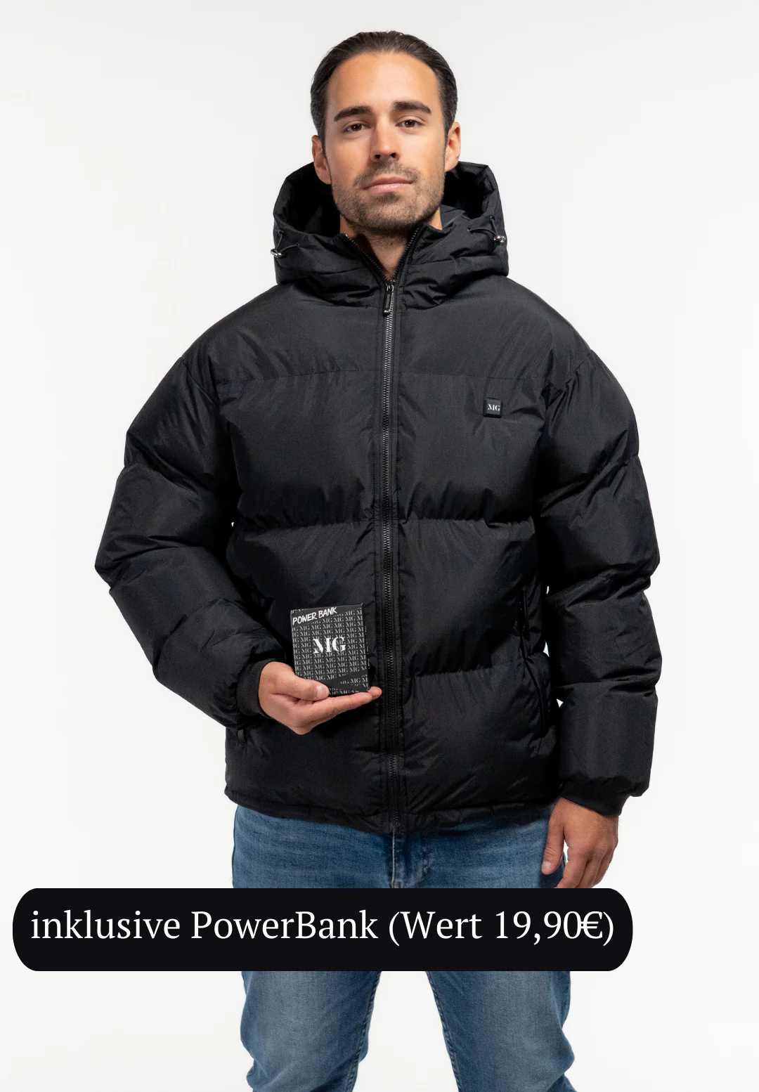 Chaqueta térmica Monte para hombre color negro